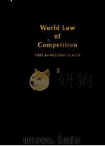 WORLD LAW OF COMPETITION  UNIT B WESTERN EUROPE VOLUME B3（1983 PDF版）
