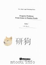 Property problems from genes to pension funds（1997 PDF版）