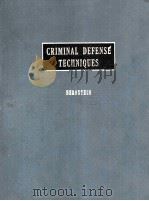 CRIMINAL DEFENSE TECHNIQUES  VOLUME 4（1981 PDF版）