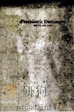 PSYCHIATRIC DICTIONARY SIXTH EDITION 1989 PDF电子版封面 0195052935 ROBERT JEAN CAMPBELL