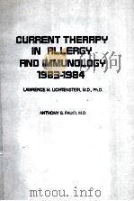 current therapy in allergy and immunology 1983-1984（ PDF版）