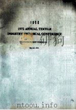 IEEE 1972 ANNUAL TEXTILE INDUSTRY TECHNICAL CONFERENCE（1972 PDF版）