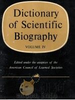 DICTIONARY OF SCIENTIFIC BIOGRAPHY  VOLUME IV（1971 PDF版）