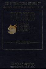 Public choice theory volume Ⅲ the separation of powers and constitutional political economy（1993 PDF版）
