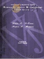 Human resource management instructor's resource guide sixth edition（1999 PDF版）