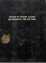 Methods for business analysis and forecasting ext and cases（1998 PDF版）