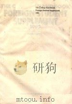 THE COLLEGE HANDBOOK FOREIGN STUDENT SUPPLEMENT  1992  FIFTH EDITION（1991 PDF版）