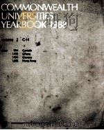 COMMONWEALTH UNIVERSITIES YEARBOOK 1988  VOLUME 2（1988 PDF版）
