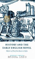 HISTORY AND THE EARLY ENGLISH NOVEL（1997 PDF版）