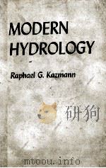 Modern hydrology（1965 PDF版）