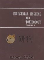 INDUSTRIAL HYGIENE AND TOXICOLOGY  VOLUME I（1948 PDF版）