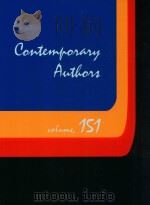 CONTEMPORARY AUTHORS VOLUME 151 1996 PDF电子版封面 0810393514