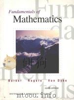 FUNDAMENTALS OF MATHEMATICS  SIXTH EDITION（1995 PDF版）