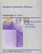 PRECALCULUS:FUNCTIONS AND GRAPS SEVENTH EDITION 1994 PDF电子版封面 0534937039 EARL W.SWOKOWSKI JEFFERY A.CO