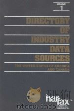DIRECTORY OF INDUSTRY DATA SOURCES  THE UNITED STATES OF AMERICA AND CANADA  VOLUME 1  SECOND EDITIO（1982 PDF版）