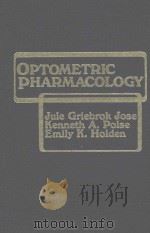 Optometric Pharmacology 1984 PDF电子版封面 9780808916376;0808916378