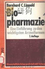 BIOPHARMAZIE:EINE EINFUHRUNG ZU DEN WICHTIGSTEN ARZNEIFORMEN（1984 PDF版）
