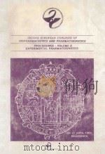 SECOND EUROPEAN CONGRESS OF BIOPHARMACEUTICS AND PHARMACOKINETICS PROCEEDINGS VOLUME 2 EXPERIMENTAL（1984 PDF版）