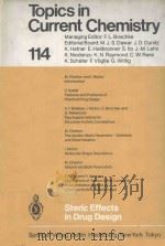 TOPICS IN CURRENT CHEMISTRY 114  STERIC EFFECTS IN DRUG DESIGN（1983 PDF版）