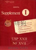 SUPPLEMENT 1 USP 22 NF 17 1989 PDF电子版封面