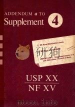 ADDENDUM A TO SUPPLEMENT 4 USP 20 NF 15 1983 PDF电子版封面