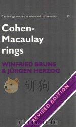 Cohen-Macaulay rings revised edition 1993 PDF电子版封面 0521566746 Winfried Bruns and jurgen herz