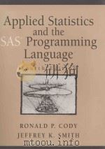 Applied statistics and the SAS programming fourth edition（1997 PDF版）