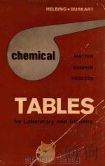 chemical tables fort laboratory lndustry 1969 PDF电子版封面 wolfganh helbing and adolf bur
