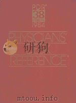 PHYSICIANS' DESK REFERENCE 38  EDITION 1984（1984 PDF版）