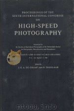 PROCEEDINGS OF THE SIXTH INTERNATIONAL CONGRESS ON HIGH-SPEED PHOTOGRAPHY（1963 PDF版）