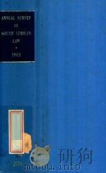 ANNUAL SURVEY OF SOUTH AFRICAN LAW 1983（1985 PDF版）