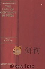 THE LAW OF CONTRACT IN INDIA  VOL.II  2ND EDITION（1984 PDF版）