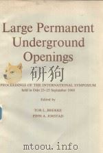 LARGE PERMANENT UNDERGROUND OPENINGS（1970 PDF版）