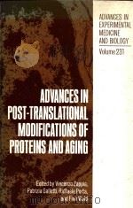 Advances in post-translational modifications of proteins and aging（1988 PDF版）