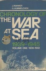 CHRONOLOGY OF THE WAR AT SEA 1939-1945 VOLUME ONE:1939-1942（1972 PDF版）