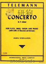 concerto in a major for flute oboe violin and piano（1973 PDF版）