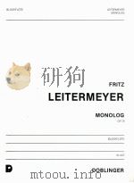 Monolog Blockflote op.79 1990 PDF电子版封面