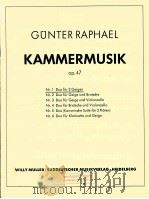 Kammermusik op.47 Nr.1 Duo fur 2 Geigen 1959 PDF电子版封面