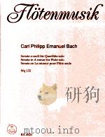 Sonata in A minor for Flute solo Wq 132 1986 PDF电子版封面