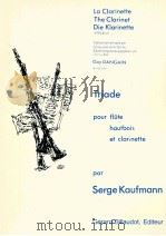 triade pour flute hautbois et clarinet 1981 PDF电子版封面