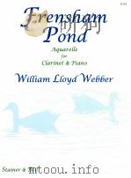 Frensham Pond Aquarelle for clarinet & Piano（1960 PDF版）