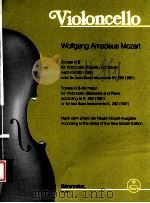 Wolfgang Amadeus Mozart sonata in b-flat major for violoncello (bassoon) and piano according to k.29（1990 PDF版）