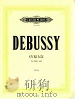 Syrinx pour flute seule syrinx fur fl?te solo·syrinx for flute solo 1912 Nr.9160 1969 PDF电子版封面