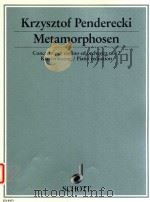 Metamorphosen Concerto per violino ed orchestra no.2 1992-95 1996 PDF电子版封面