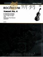 Konzert No.4 fur Violoncello and piano CB 115 1974 PDF电子版封面