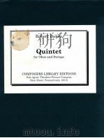 Quintet for Oboe and Strings（1976 PDF版）