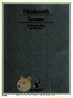 Sonate fur Bratsche allein opus 25 No.1 1923 PDF电子版封面 Paul Hindemith