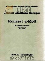 Konzert a-Moll fur KontrabaB und Klavier bearbeitet von paul mucke 1951 PDF电子版封面