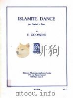 Islamite Dance pour Hautbois et Piano 1962 PDF电子版封面 E.Goossens