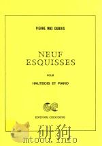 Neuf Esquisses pour Hautbois et Piano（1965 PDF版）